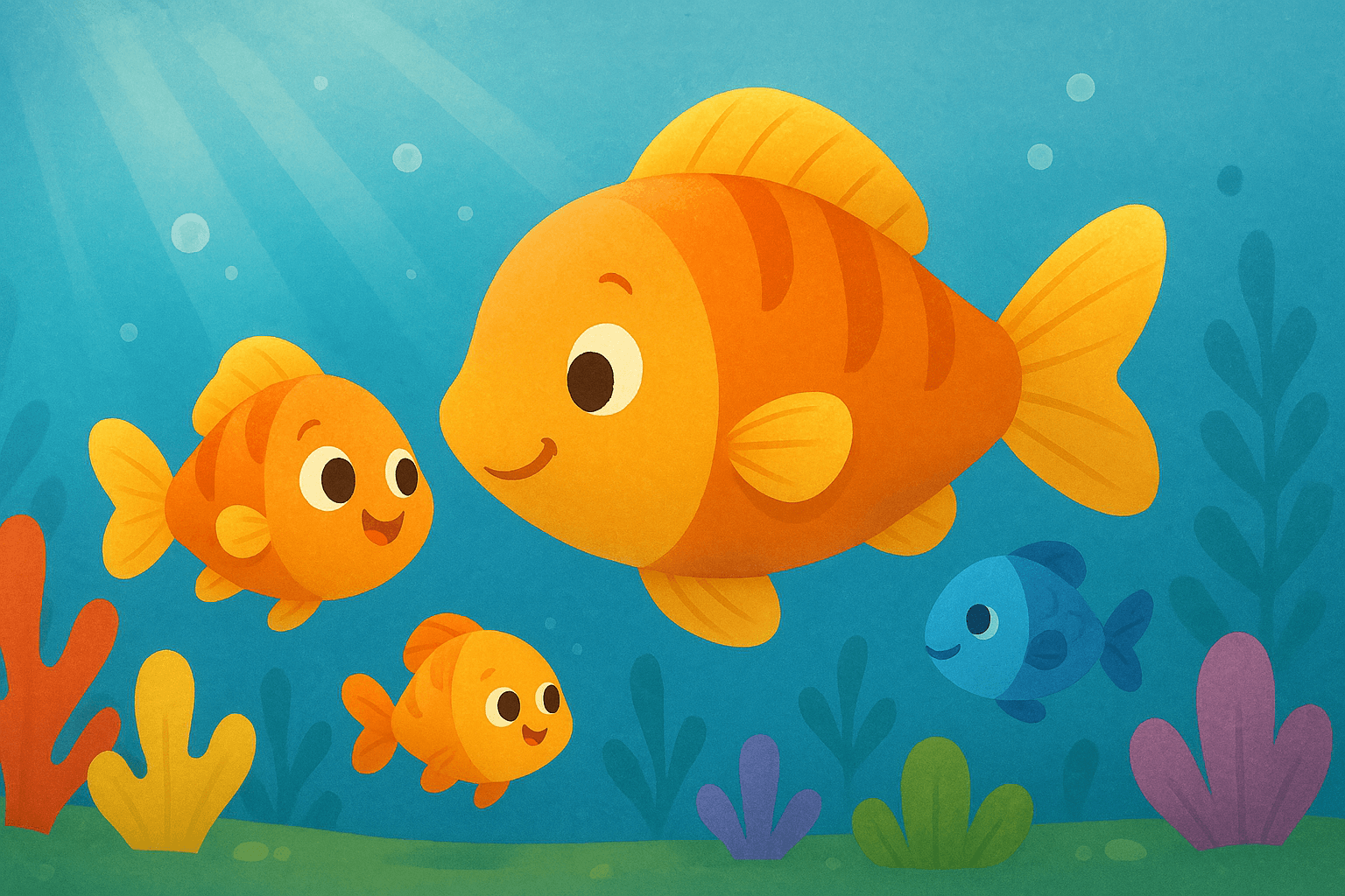 Ikan Kecil Berenang